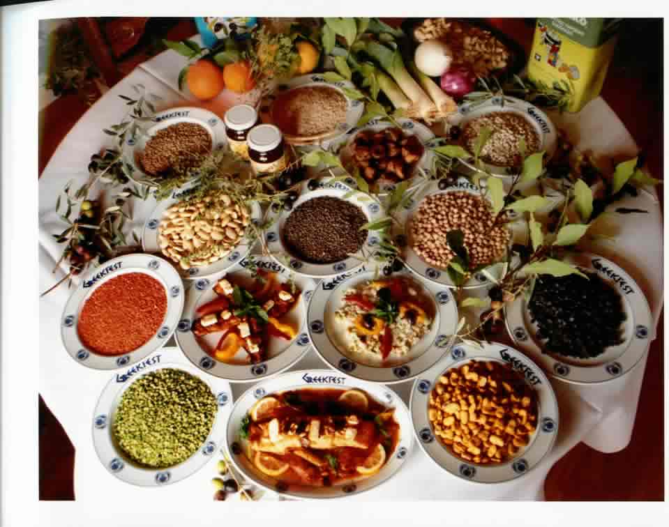 table with food